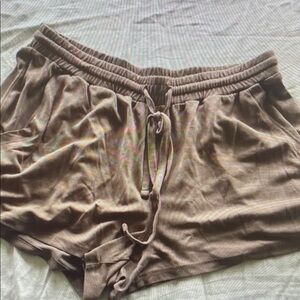 Soft Drawstring Shorts - Taupe